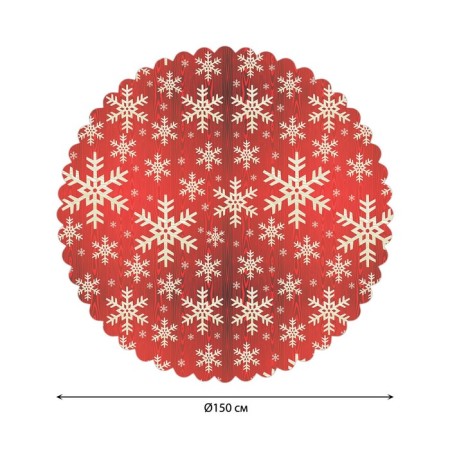 The tablecloth "Snowflake Field", Round, Saten, D = 150 cm