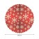 The tablecloth "Snowflake Field", Round, Saten, D = 150 cm