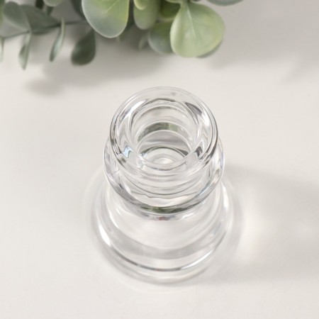 Glass of glass per 1 candle "Neo" transparent d = 2.3 cm 6x6x7.5 cm-1