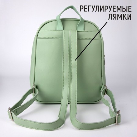 School backpack of artificial leather Unique 28x24x9 cm-2