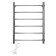 Domoterm electric heated towel rail "Aurora" 109-6, 500 x 710 mm, 6 crossbars, left