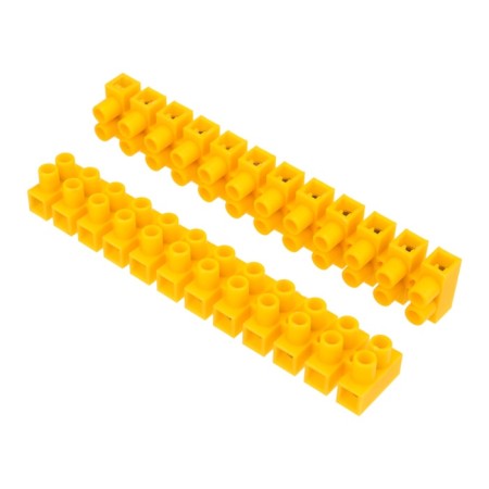 Klement screw block KV-14 6-14, current 20 A, polypropylene yellow rexant (10 pcs.