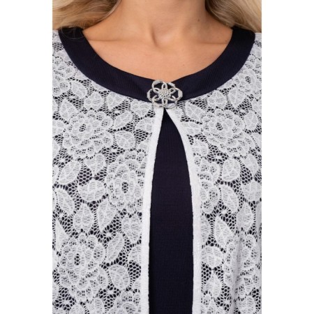 Women's tunic, size 42, the color is blue,-1
