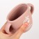 Drunker with a pipe Children's silicone "Try AGAIN", 200 ml., With handles, pink color