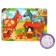 Puzzle in the frame "On the farm", 34 parts + coloring