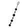 Anal chain Toyfa A-Toys Coron, silicone, black color, 35.9cm