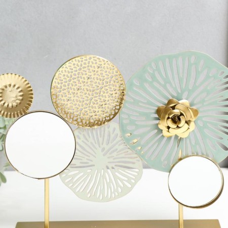 Souvenir Metal with a mirror "Space flowers" 27.5x37x9 cm-3