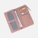 Women's wallet on the button, pink color