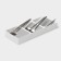 Griten cutlery tray, with silicone insert, 3 sections, 39 × 15 × 5 cm, white color
