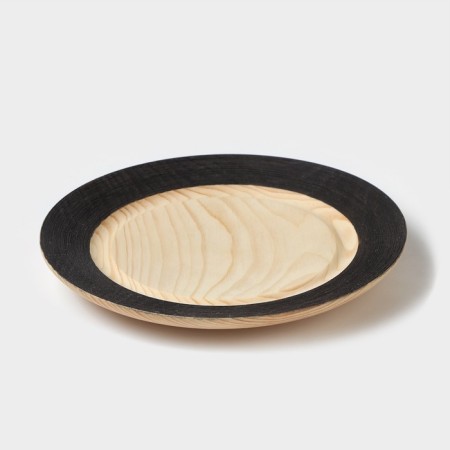 Wooden plate MAGISTRO, 21 cm, from a single cedar massif-1