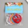 Stickers from felt "deer" 5.5x6 cm (set 6 pcs)