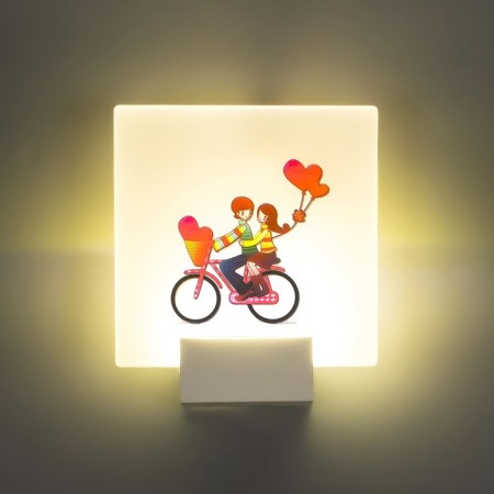 Sconces "in love pair" LED 6W 4000k white 19.5x6x19.5 cm-2