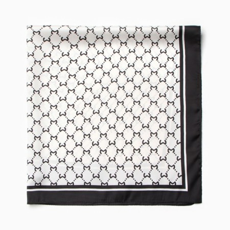 Women's scarf minku 70*70 cm, black-2