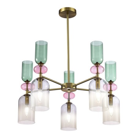 Ceiling Ceiling ST LUCE. SL2000.202.05. GEA. 5x40 watts, E14, 70x70x40 cm, golden color-4