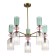Ceiling Ceiling ST LUCE. SL2000.202.05. GEA. 5x40 watts, E14, 70x70x40 cm, golden color