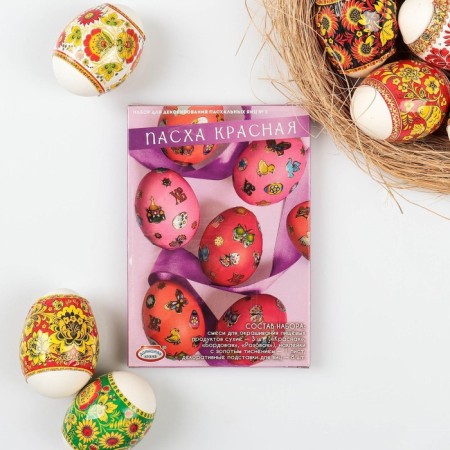 Set for decorating eggs "Easter Red", mix, 5 types