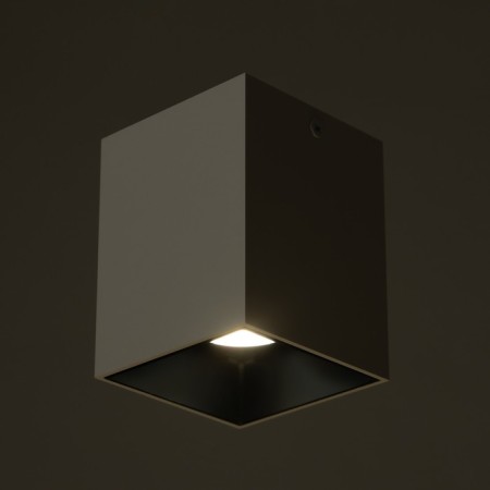 Lamp "Cube" LED 4000K 10W DIM220 white black 7.5x7.5x9.5cm-2