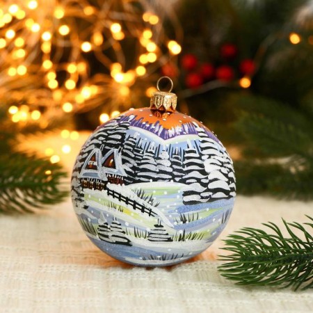 Christmas ball D-10 cm "Winter"