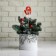 New Year. Topper wooden, 7 × 10 cm "New Year's. Mittens", decorated