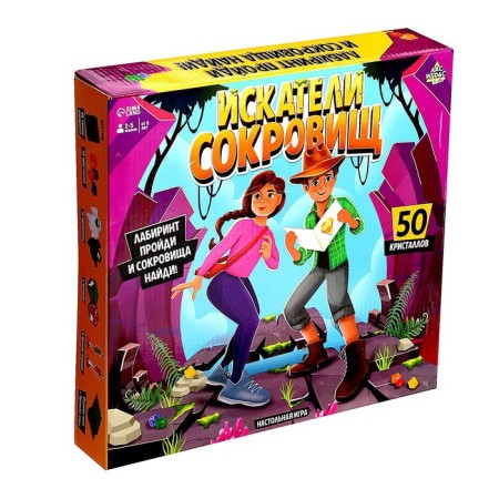 Board game "Treasure Seekers", 2-5 players, 6+-15