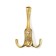 Furniture tundra hook TKT003 Light, three -rod, gold