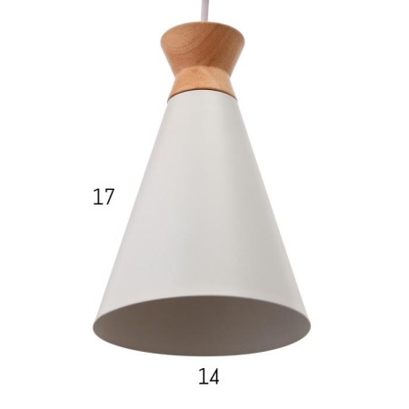 Lamp Bayerlux 34860/1 E27 40W white 14.5x14.5x21.5-121.5 cm-2