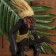 Souvenir tree calendar "Aboriginal with guitar" 23x16x7 cm