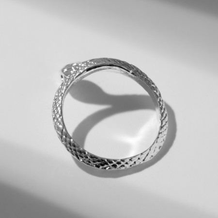 New Year! Symbol of the year 2025! Ring "Snake" miniature, color silver, dimensionless-4