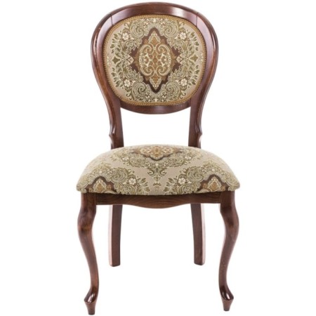 Wooden chair Adriano 082 array of beech/fabric, cherry/beige 50x54x96 cm-1