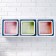 Set of wall shelves 1+3, multi -colored (large 75*26cm, 3 small 20*20cm)
