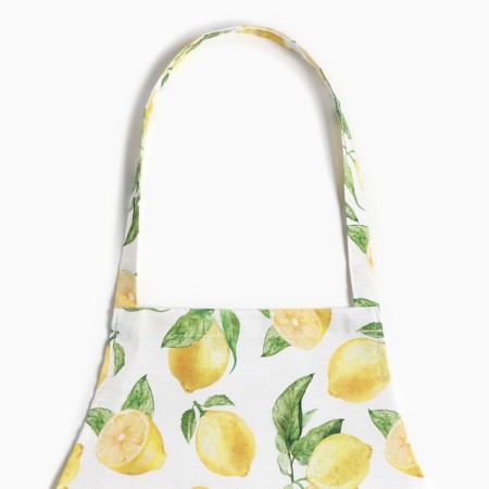 Apron "Ethel" lemons 60x65 cm, 100% HL, reps 190 gr/m2-4