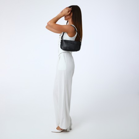 Women's bag with lightning, black color-1