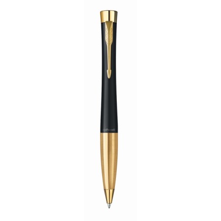 Ballpoint Parker Urban Core K314 Muted Black GT M, 1.0 mm, brass body, blue ink-1