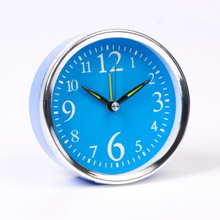 Clock - desktop an alarm clock, discrete move, 10 x 10 cm, aa