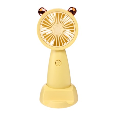 Gift set fan and umbrella, yellow-6