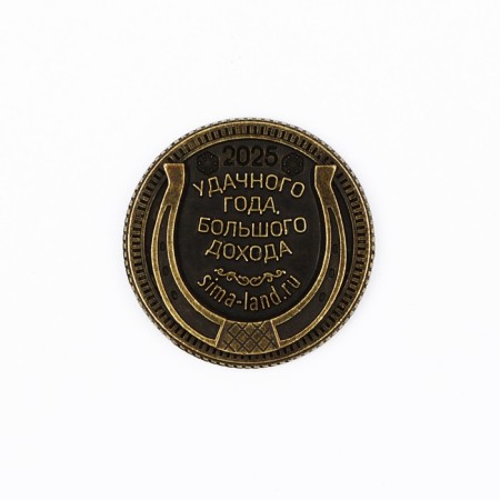Coin in the New Year's Bag “successful year” for the New Year, diam. 2.5 cm-2
