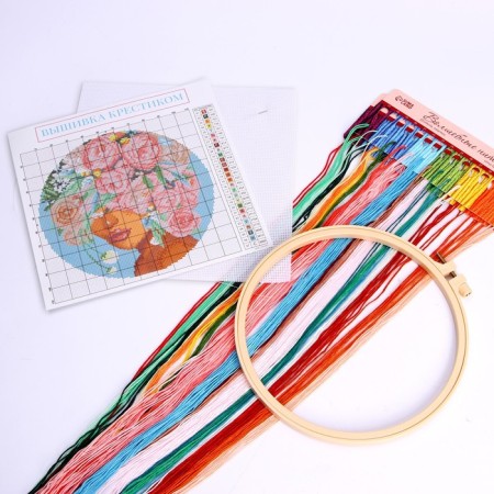 Embroidery on the Syuhza Pods, 20 x 20 cm, a set for creativity-2