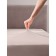 Coffee elastic sheet, size 140x200x20 cm, beige color