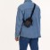 Textile sling bag, gray color