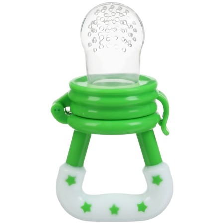Nibbler for feeding, with silicone mesh, green color-4