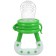 Nibbler for feeding, with silicone mesh, green color