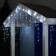 Garland "fringe" 3 × 0.6 m, IP44, UMS, white thread, 160 LED, white glow, white flicker, 220 V