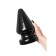 Anal plug Toyfa Popo Pleasure Draco β, cone, PVC, 115x210 mm, black color