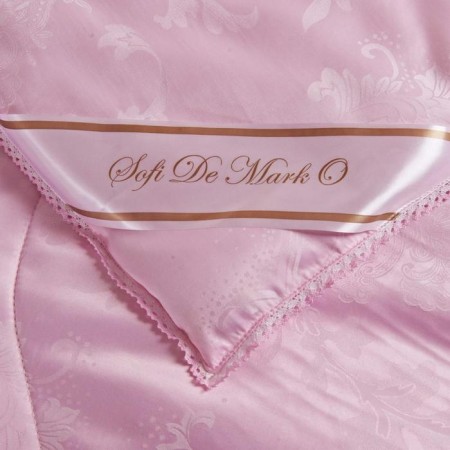 Aelita blanket, size 200x210 cm, pink color-5