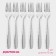A set of forks of the dining rooms "spikelet", h = 19 cm, 6 pcs, silver color