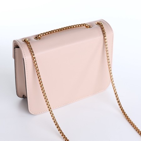 Women's bag on a magnet, small size, beige color-5