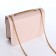 Women's bag on a magnet, small size, beige color