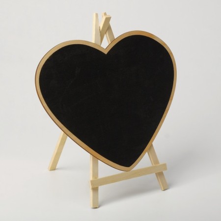 Cretaceous stand "On the easel" 20 × 30, heart, black color-1