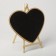 Cretaceous stand "On the easel" 20 × 30, heart, black color