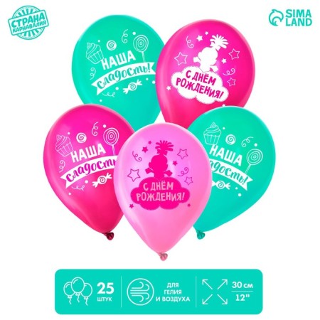 Shar Latex 12 “Happy Birthday, Troll”, 25 pcs.